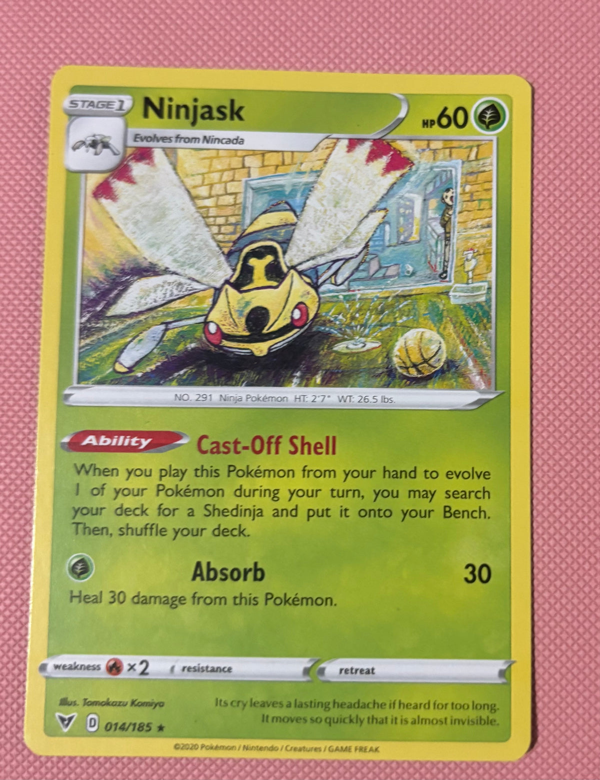 Ninjask – 014/185
Vivid Voltage – Rare
Condition: Near Mint