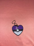 Pokeball (purple) keychain